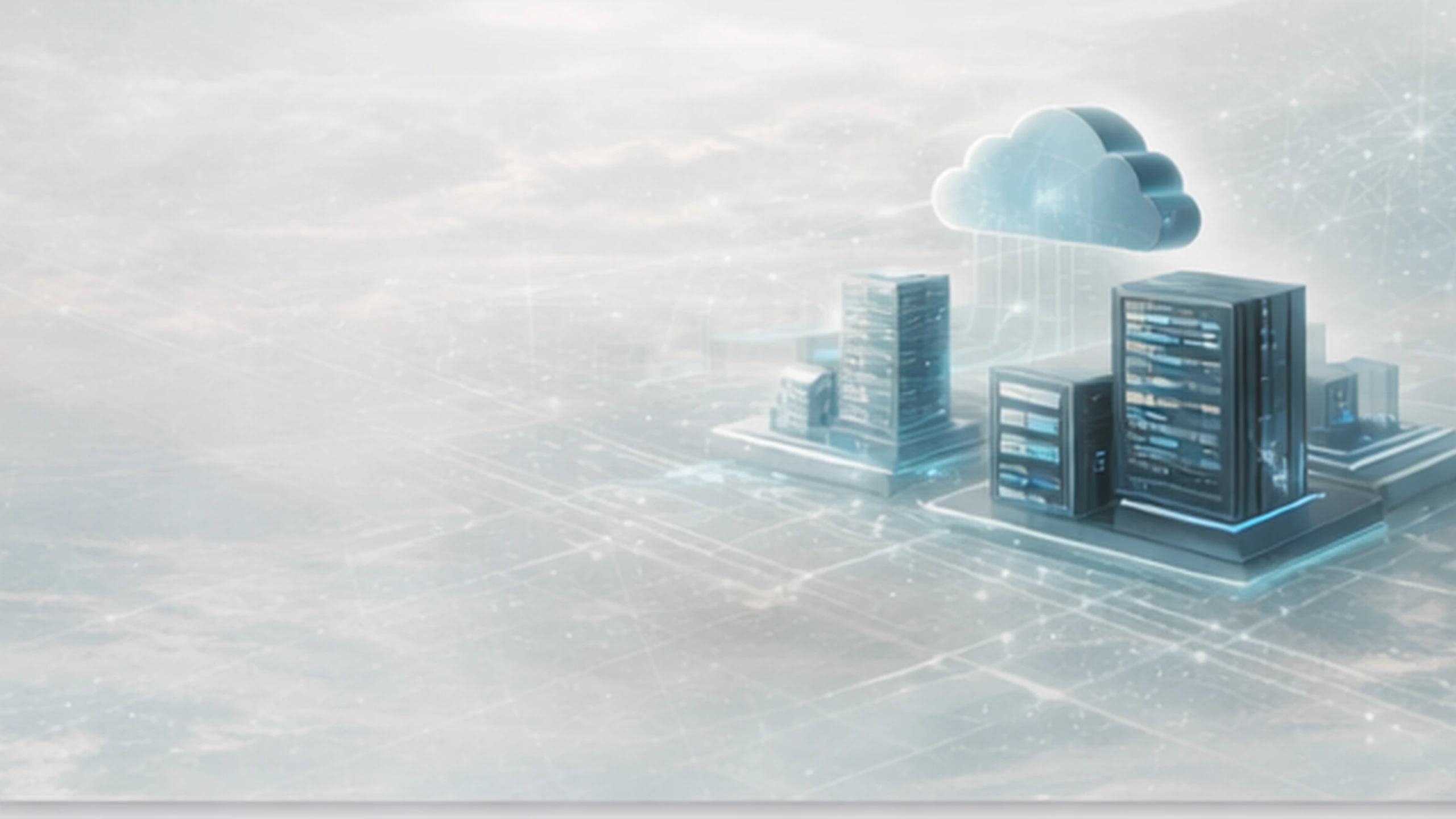Cloud and datacenter illustration